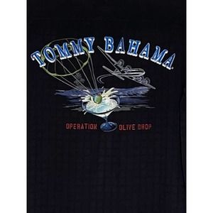 Tommy Bahama "Operation Olive Drop" Embroidered Men's Camp Shirt Size Medium